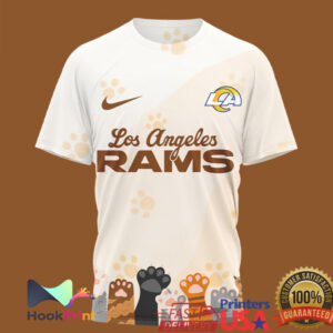Los Angeles Rams International Cat Day 2026 Vintage Style Fan Gift Men Women T Shirt