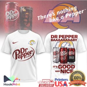 Los Angeles Rams x Dr Pepper Nothing Like a Pepper NFL T Shirt Los Angeles Rams x Dr Pepper Nothing Like a Pepper NFL T Shirt