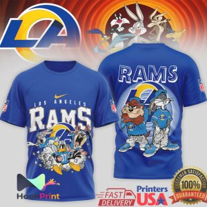 Los Angeles Rams x Looney Tunes Bugs & Taz Vintage NFL T Shirt