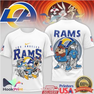 Los Angeles Rams x Looney Tunes Bugs & Taz Vintage NFL T Shirt