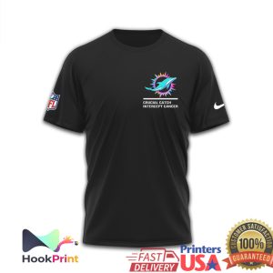 Miami Dolphins Crucial Catch Intercept Cancer We Believe In Miracles T Shirt