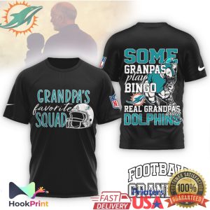 Miami Dolphins Grandpa’s Favorite Squad Funny Grandpa Football Fan T Shirt Miami Dolphins Grandpa’s Favorite Squad Funny Grandpa Football Fan T Shirt