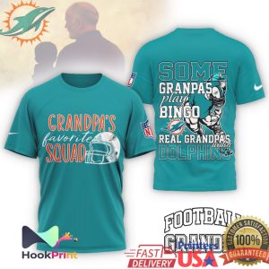 Miami Dolphins Grandpa's Favorite Squad Funny Grandpa Football Fan T Shirt