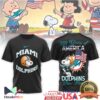 Miami Dolphins Snoopy Patriotic USA America 250 Years T Shirt Miami Dolphins Snoopy Patriotic USA America 250 Years T Shirt