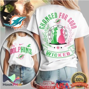 Miami Dolphins Wicked Defying Gravity Style Changed For Good T Shirt