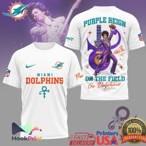 Miami Dolphins x Prince Purple Reign On The Field T Shirt