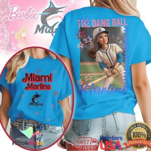Miami Marlins Hit The Dang Ball Barbie Style T Shirt