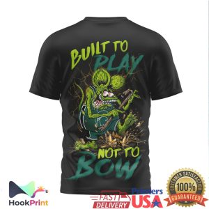 Michigan State Spartans Built To Play Not To Bow Rat Fink Style T Shirt