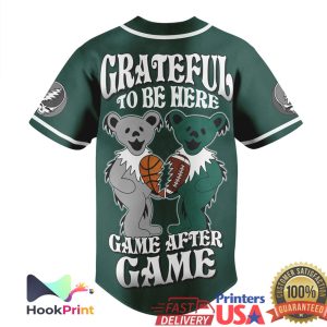 Michigan State Spartans Grateful Dead Game After Game Baseball Jersey