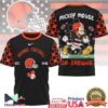 Mickey Mouse Cleveland Browns USA Flag 250 Years of Freedom NFL Shirt Mickey Mouse Cleveland Browns USA Flag 250 Years of Freedom NFL Shirt