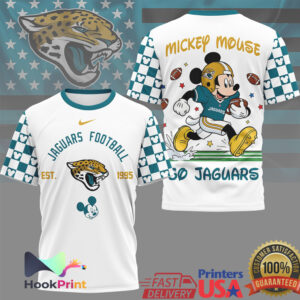 Mickey Mouse Jacksonville Jaguars Football Disney Fan NFL Apparel T Shirt