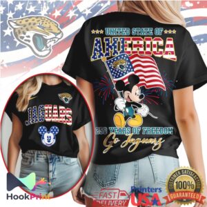 Mickey Mouse Jacksonville Jaguars United State of America NFL T Shirt