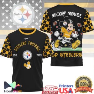 Mickey Mouse Pittsburgh Slers Football Classic NFL Disney T Shirt Mickey Mouse Pittsburgh Slers Football Classic NFL Disney T Shirt