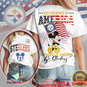 Mickey Mouse Pittsburgh Slers United State of America Patriotic Shirt