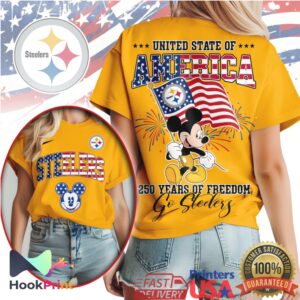 Mickey Mouse Pittsburgh Slers United State of America Patriotic Shirt
