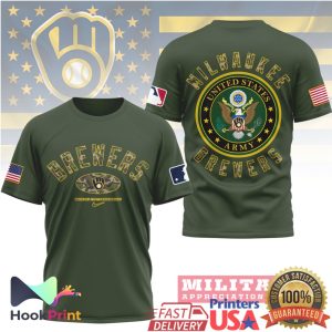 Milwaukee Brewers Military Appreciation Night US Army Tactical T Shirt Milwaukee Brewers Military Appreciation Night US Army Tactical T Shirt