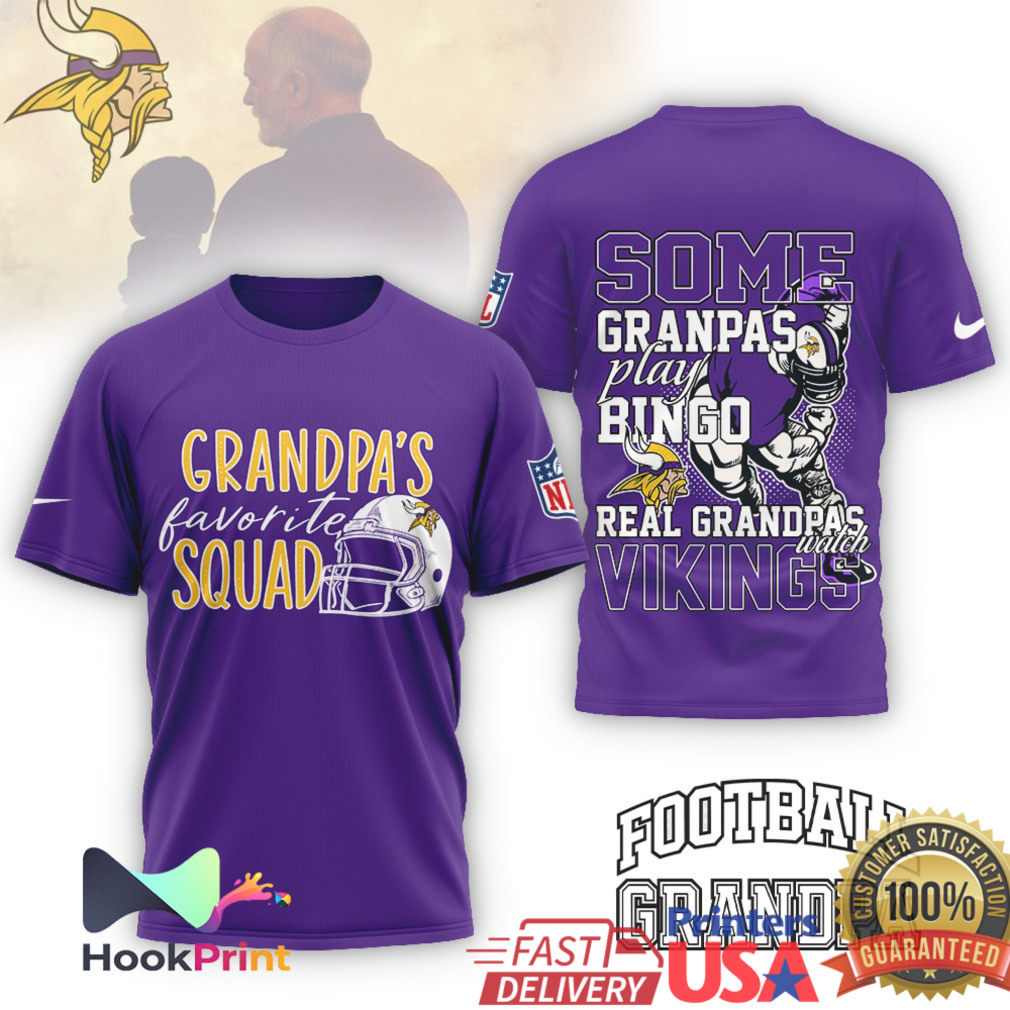 Minnesota Vikings Grandpa's Favorite Squad Real Grandpas Watch Vikings T Shirt Minnesota Vikings Grandpa's Favorite Squad Real Grandpas Watch Vikings T Shirt