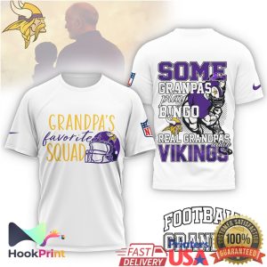 Minnesota Vikings Grandpa's Favorite Squad Real Grandpas Watch Vikings T Shirt