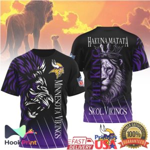 Minnesota Vikings Hakuna Matata Lion King The King Skol Vikings NFL T Shirt