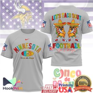Minnesota Vikings Let's Taco Bout Football Cinco De Mayo 2026 Men Women T Shirt