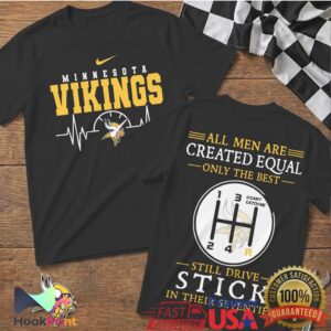 Minnesota Vikings Manual Gearbox Men Created Equal Drive Stick T Shirt Minnesota Vikings Manual Gearbox Men Created Equal Drive Stick T Shirt