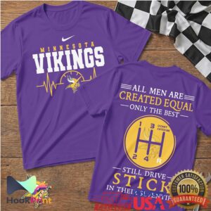 Minnesota Vikings Manual Gearbox Men Created Equal Drive Stick T Shirt