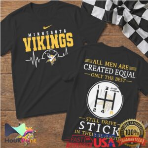 Minnesota Vikings NFL Football Heartbeat Manual Transmission Best T Shirt