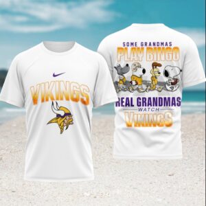 Minnesota Vikings Some Grandmas Play Bingo Real Grandmas Watch Vikings T Shirt Minnesota Vikings Some Grandmas Play Bingo Real Grandmas Watch Vikings T Shirt