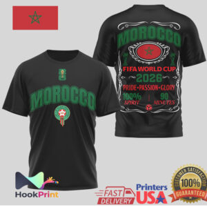 Morocco National Team FIFA rld Cup 2026 Pride Passion Glory T Shirt Morocco National Team FIFA rld Cup 2026 Pride Passion Glory T Shirt