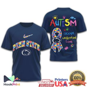 NCAA Clemson Tigers Autism Awareness Paw Print & Puzzle Ribbon T Shirt