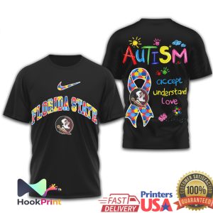 NCAA Miami Hurricanes Autism Awareness Accept Understand Love T Shirt NCAA Miami Hurricanes Autism Awareness Accept Understand Love T Shirt