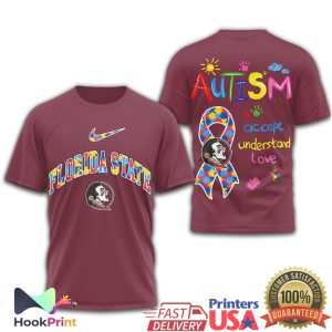 NCAA Miami Hurricanes Autism Awareness Accept Understand Love T Shirt