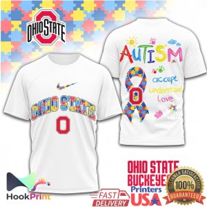 NCAA Ohio State Buckeyes Autism Awareness Accept Understand Love T Shirt