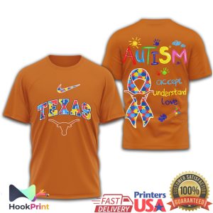 NCAA Texas Longhorns Autism Awareness Support Group Fan T Shirt