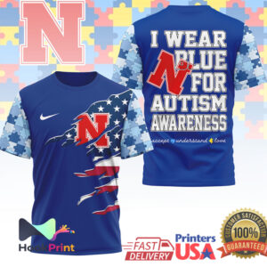 Nebraska Cornhuskers Autism Awareness Support 2026 Blue Ribbon Puzzle Fans T Shirt Nebraska Cornhuskers Autism Awareness Support 2026 Blue Ribbon Puzzle Fans T Shirt