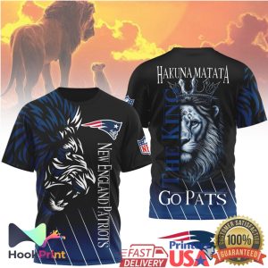 New England Patriots Hakuna Matata Lion King The King Go Pats NFL T Shirt
