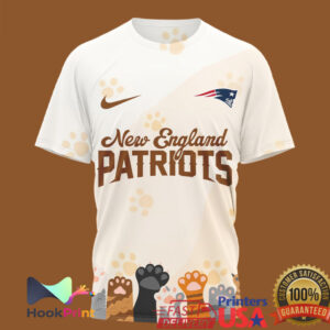 New England Patriots International Cat Day Paw Prints 2026 Retro Style Men Women Fans T Shirt
