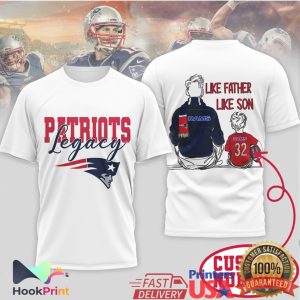 New England Patriots Legacy Like Father Like Son Daughter Gift T Shirt