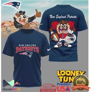 New England Patriots Looney Tunes Taz Football Graphic T Shirt New England Patriots Looney Tunes Taz Football Graphic T Shirt