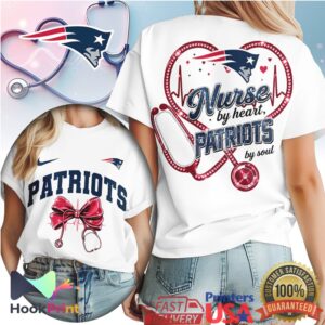 New England Patriots Nurse By Heart Patriots By Soul 2026 T Shirt