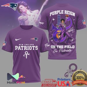 New England Patriots Prince Purple Reign On The Field T Shirt