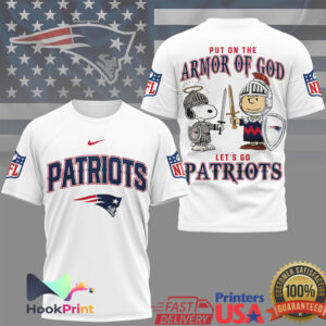 New England Patriots Put On The Armor Of God Snoopy Charlie Brown 2026 T Shirt New England Patriots Put On The Armor Of God Snoopy Charlie Brown 2026 T Shirt