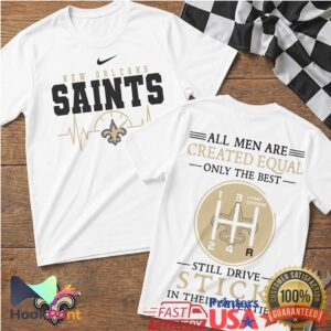 New Orleans Saints Football Heartbeat Manual Gear Shift Fan Gift Men Women T Shirt