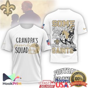 New Orleans Saints Grandpa's Favorite Squad Best Grandpa Football Fan T Shirt