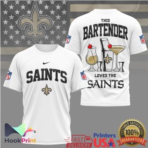 New Orleans Saints This Bartender Loves The Saints NFL Fan Shirt