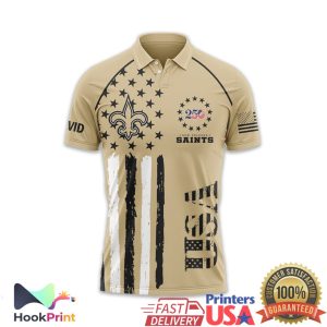 New Orleans Saints USA 250th Anniversary 1776 2026 Patriotic Polo Shirt New Orleans Saints USA 250th Anniversary 1776 2026 Patriotic Polo Shirt
