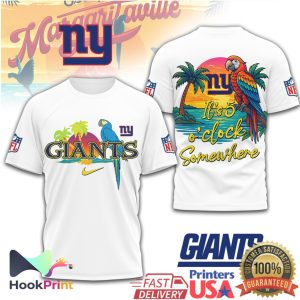 New York Giants Margaritaville Beach Sunset NFL Fan T Shirt