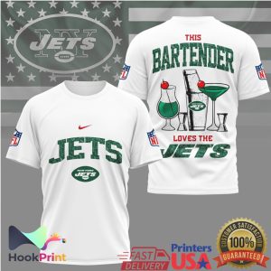 New York Jets Bartender This Bartender Loves The Jets T Shirt