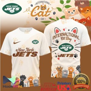 New York Jets International Cat Day 2026 Retro Style Fan Gift Men Women T Shirt New York Jets International Cat Day 2026 Retro Style Fan Gift Men Women T Shirt