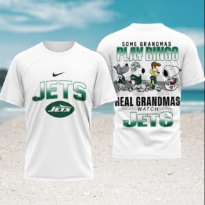 New York Jets Some Grandmas Play Bingo Real Grandmas Watch Jets T Shirt New York Jets Some Grandmas Play Bingo Real Grandmas Watch Jets T Shirt